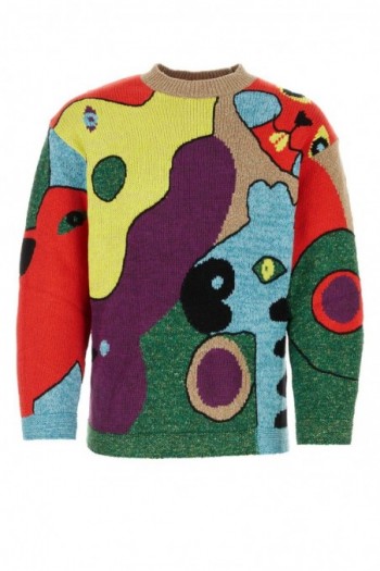 Kenzo Wielokolorowy sweter z bawełny