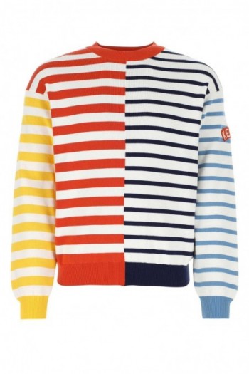 Kenzo Wielokolorowy sweter z mieszanki bawełny
