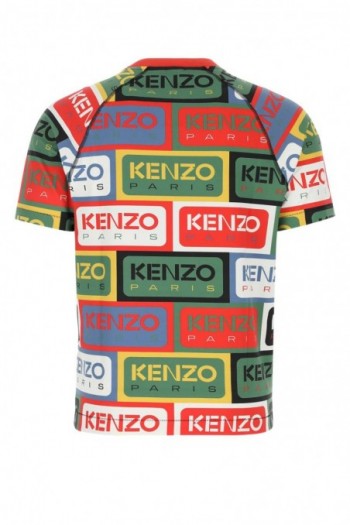 Kenzo Bawełniana koszulka z nadrukiem Kenzo Label