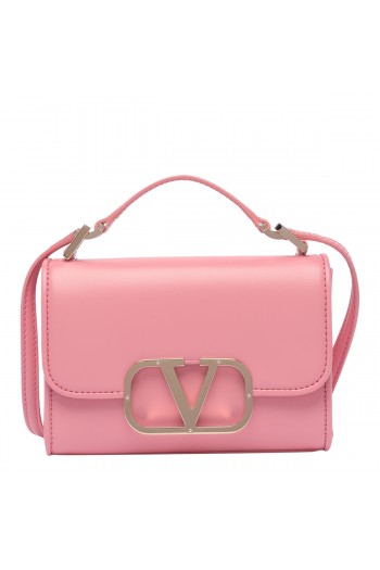 Valentino Różowa torba na ramię z Vlogo