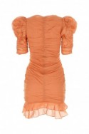 2Isabel Marant Etoile Miedziana bawełniana sukienka mini Siren