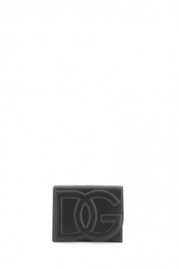 Dolce & gabbana Czarna skórzana torba na ramię z logo DG BB7287 AW576 80999