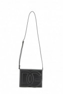 2Dolce & gabbana Czarna skórzana torba na ramię z logo DG BB7287 AW576 80999