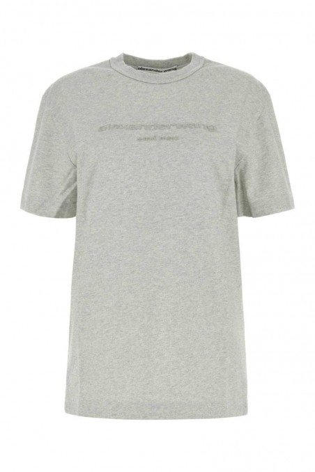 Alexander Wang Szary bawełniany t-shirt oversize