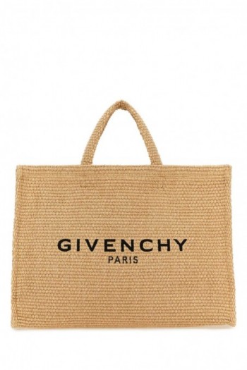 Givenchy Duża torba na zakupy G-Tote z beżowej rafii