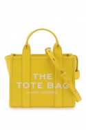 2Marc jacobs Mini skórzana torebka The Tote Bag żółta