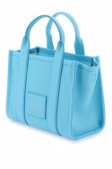 2Marc jacobs Mini skórzana torba The Tote Bag niebieska