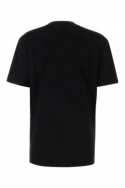 2Versace Czarna bawełniana koszulka z haftowanym logo