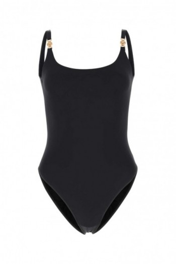 Versace Czarny strój kąpielowy z elastycznego nylonu