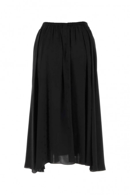 Balenciaga Czarna satynowa spódnica