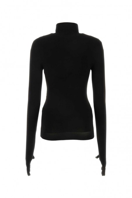 Balenciaga Czarny sweter z rękawicami