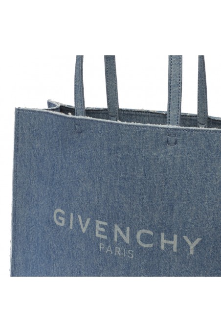 Givenchy Dżinsowa duża torba na zakupy G-Tote