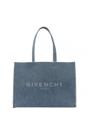 Givenchy Dżinsowa duża torba na zakupy G-Tote
