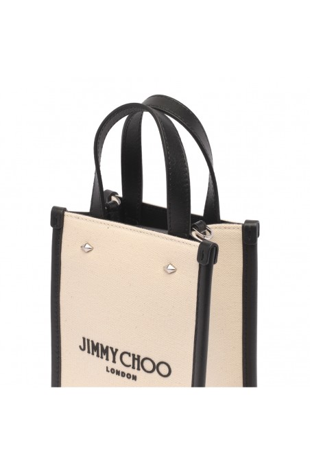 Jimmy Choo Materiałowa torebka mini N/S Tote