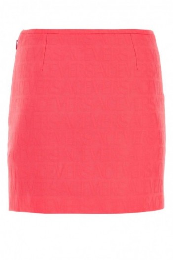 Versace Fluo różowa żakardowa spódnica mini