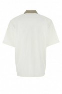 2The Attico Biała bawełniana koszulka polo typu oversize