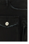 2The Attico Czarna jeansowa spódniczka mini Fay