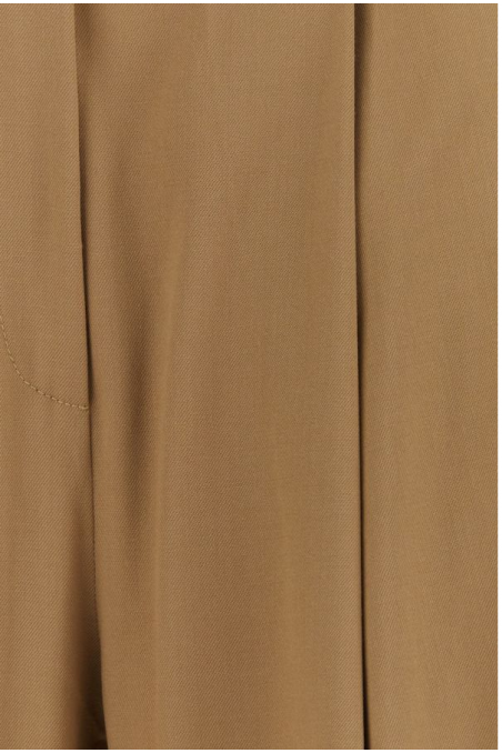 The Attico Spodnie Gary z szerokimi nogawkami w kolorze camelowym