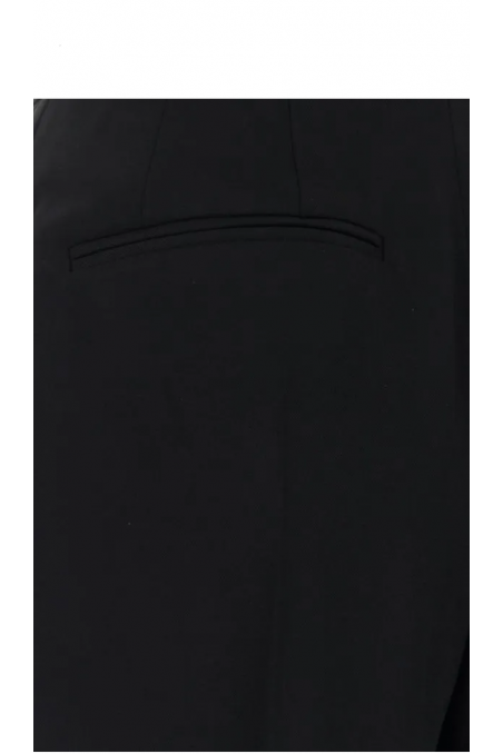 The Attico  Spodnie Gary z szerokimi nogawkami w kolorze czarnym