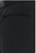 2The Attico Czarne satynowe spodnie Gary