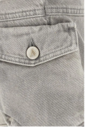2The Attico Szare jeansy z kieszeniami