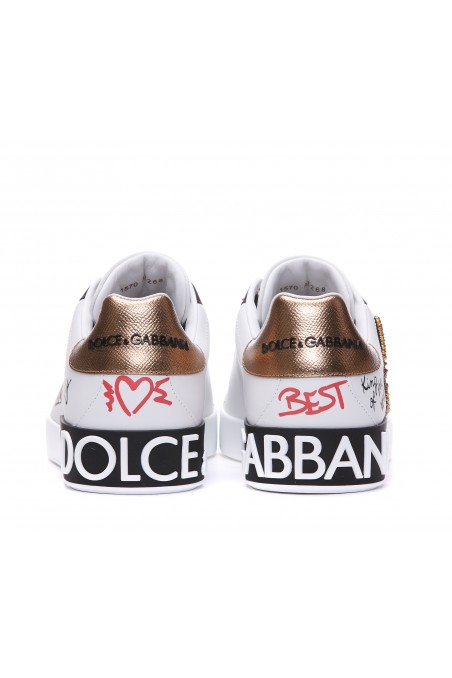 Dolce & Gabbana Sneakersy Portofino, męskie, buty skórzane
