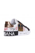2Dolce & Gabbana Sneakersy Portofino, męskie, buty skórzane