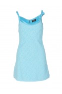 2Versace Sukienka mini na ramiączka z logo Versace