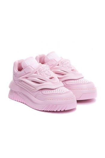 Versace Skórzane sneakersy Odissea, różowe