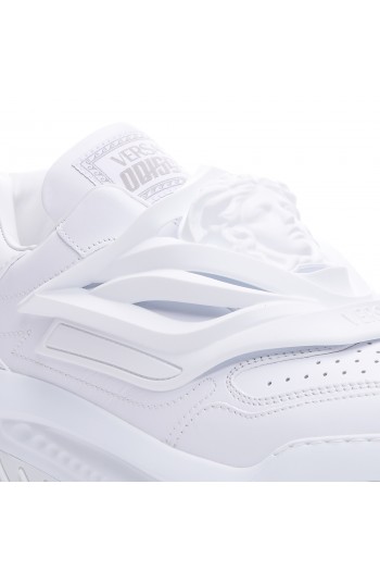 Versace Sneakersy Odissea, białe, skórzane, buty męskie