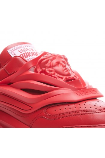 Versace Sneakersy Odissea, czerwone, skórzane, buty męskie