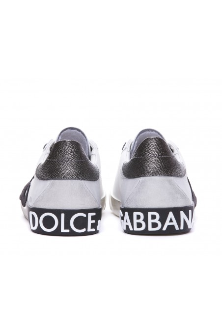Dolce & gabbana Sneakersy Portofino Vintage z logo DG, sportowe buty męskie