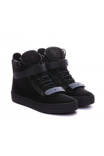Giuseppe Zanotti Skórzane sneakersy ‘COBY’, czarne, sportowe buty męskie