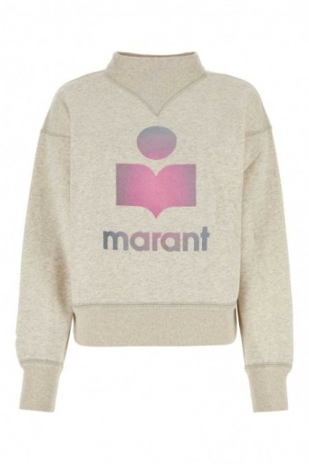 Isabel Marant Etoile Melanżowa bluza z mieszanki bawełny Moby