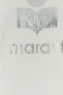2Isabel Marant Etoile Biała lniana koszulka z długim rękawem  Klowia