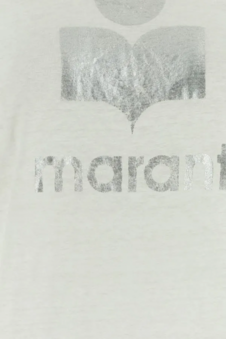 Isabel Marant Etoile Biała lniana koszulka z długim rękawem  Klowia