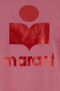 2Isabel Marant Etoile Ciemnoróżowa bluza Marly z domieszką bawełny