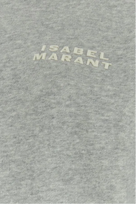 Isabel Marant Szara melanżowa bluza Shad z mieszanki bawełny