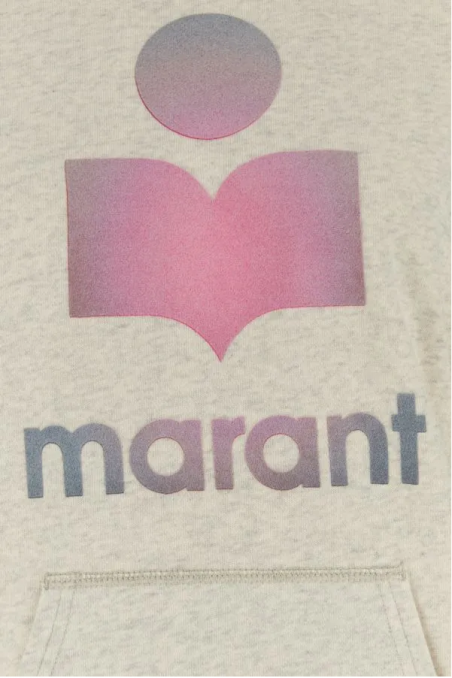 Isabel Marant Etoile Melanżowa bluza Mansel z mieszanki bawełny w kolorze piasku