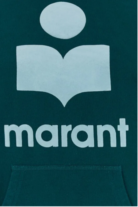 Isabel Marant Etoile Błękitna petrol bawełniana bluza Mansel