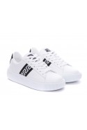 2Versace Skórzane sneakersy GRECA, logowane, białe buty sportowe, 10041841A007752W020