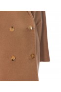 2Max Mara  Krótki płaszcz Rebus, wełniany, brązowy płaszcz damski