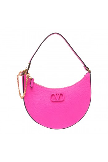 Valentino Mini torba Hobo Vlogo, różowa, torebka damska,  P0W19RQRUWT