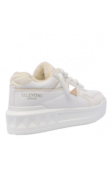VALENTINO Białe sneakersy One Stud XL, S0FQ4TWJ7DU, sportowe buty damskie