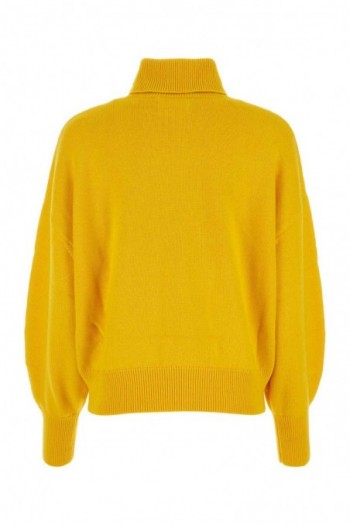 Isabel Marant Etoile Żółty sweter Nash z mieszanki bawełny