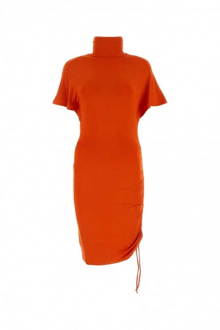 Isabel Marant Etoile Pomarańczowa sukienka Lya z elastycznej wiskozy