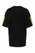 2Versace Jeans Couture Czarna bawełniana koszulka z logo