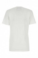 2Versace Jeans Couture Biała bawełniana koszulka z złotym logo 23395