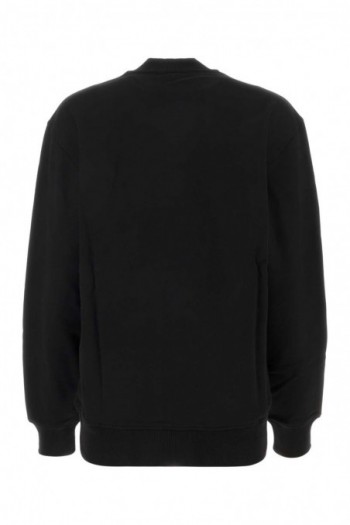 Versace Jeans Couture Czarna bawełniana bluza z złotym logo 23403