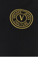 2Versace Jeans Couture Czarna bawełniana bluza rozpinana z logo